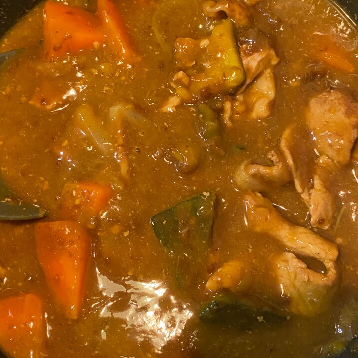 にんじんとかぼちゃの和風カレー